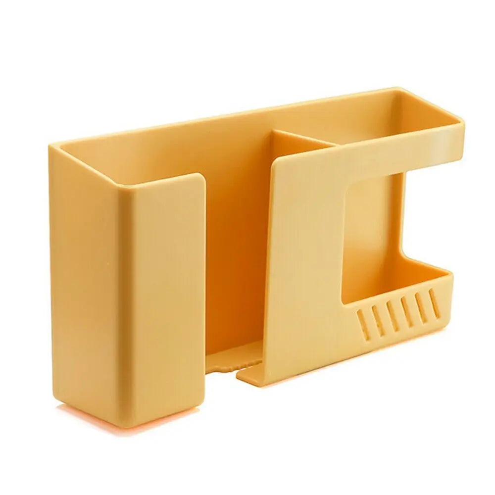 Multi-function Television Convenient Remote Control Organizer Storage Stand Phone Boxes Wall Mounted Box Oasis Select yellow