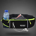 Mobile Waist Bag, Cycling Running Zipper Pouch, Bottle Key Card Waist Bag, Safety Reflective Sports Belt, Unisex, Comfortable Oasis Select Black kettle