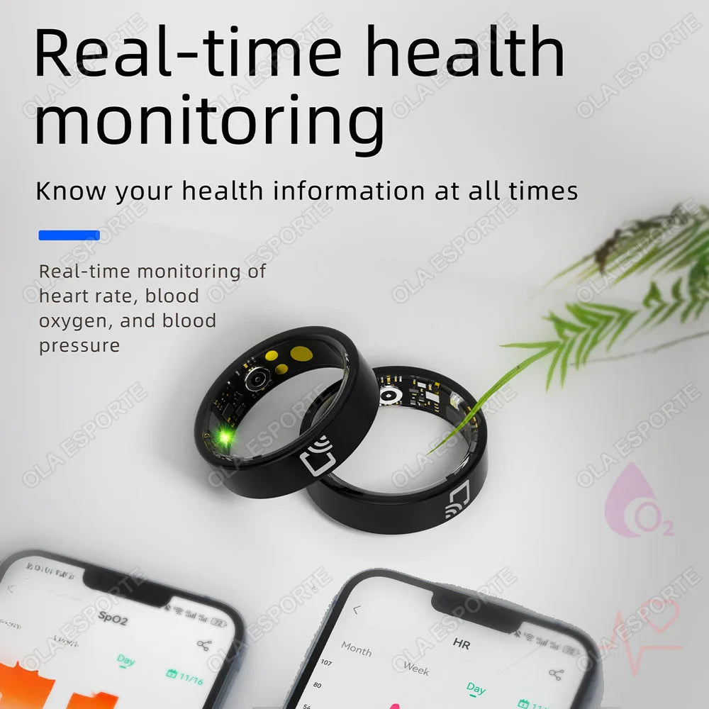 R20 Ceramic Smart Ring – NFC, Heart Rate & Sleep Tracker
