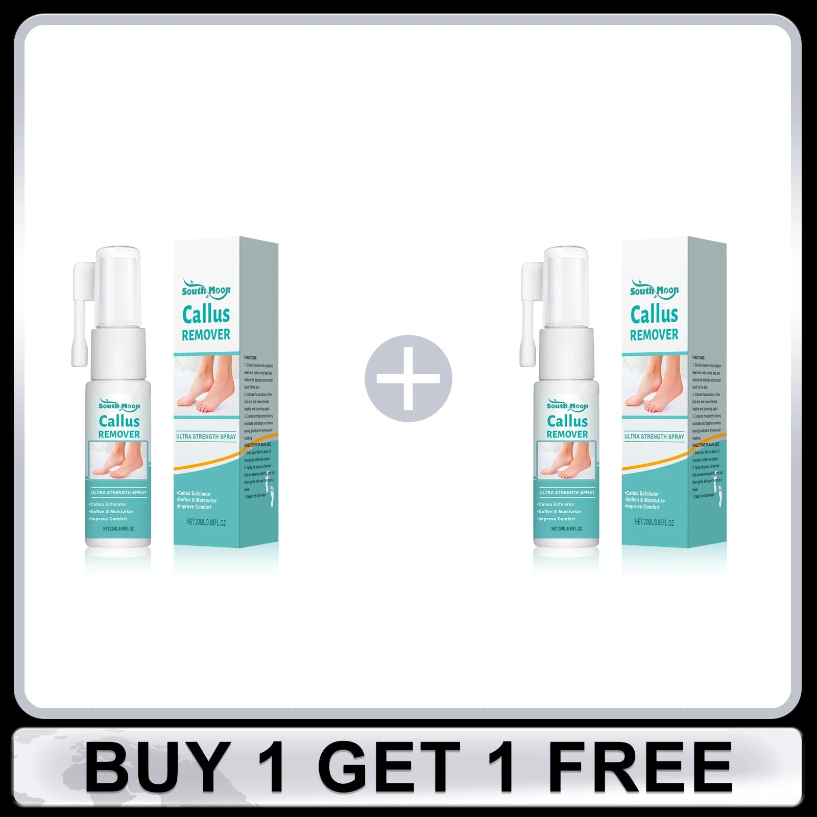 Foot Peeling Spray Exfoliating Calluses Remove Dead Skin Moisturizing Nourishing Reduce Dryness Anti Cracked Smoothing Feet Care Oasis Select Buy 1 Get 1 Free