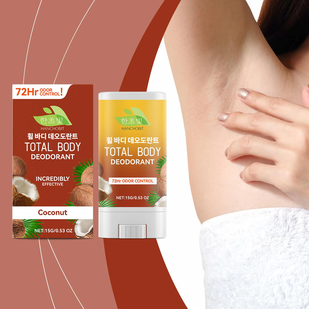 Body Care Stick: Coconut-Infused Long-Lasting Deep Odor-Neutralizing Stick with a Gentle, Non-Greasy & Refreshing Formula Oasis Select