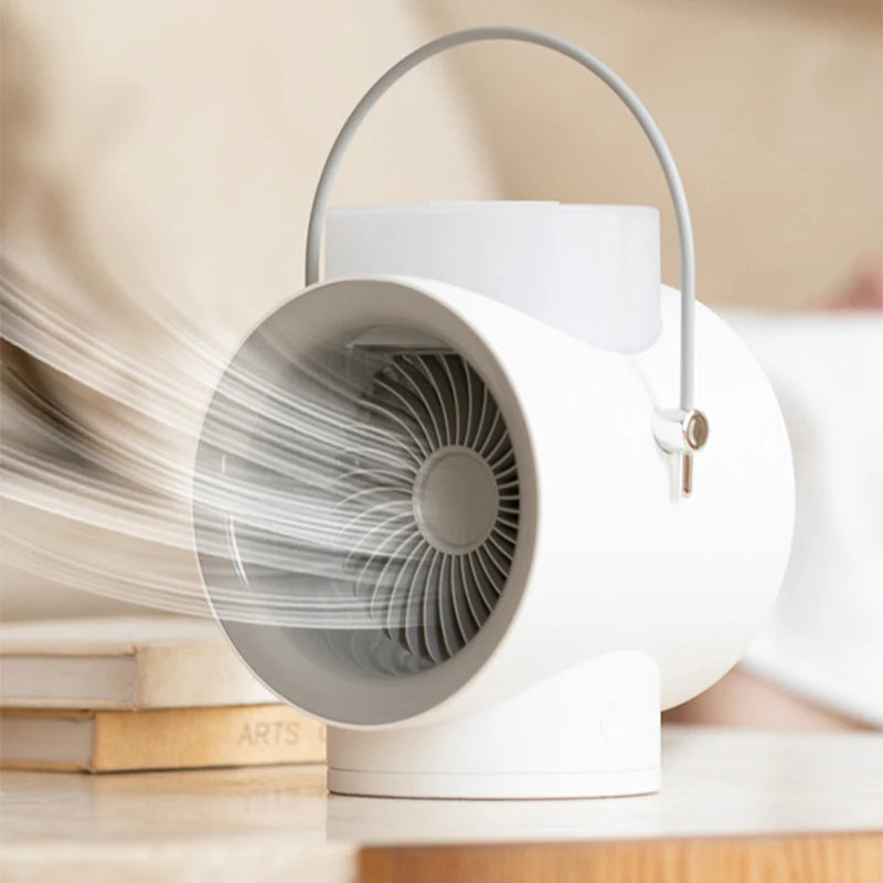 Portable Desktop Humidifying Fan – USB, Mist & Aromatherapy