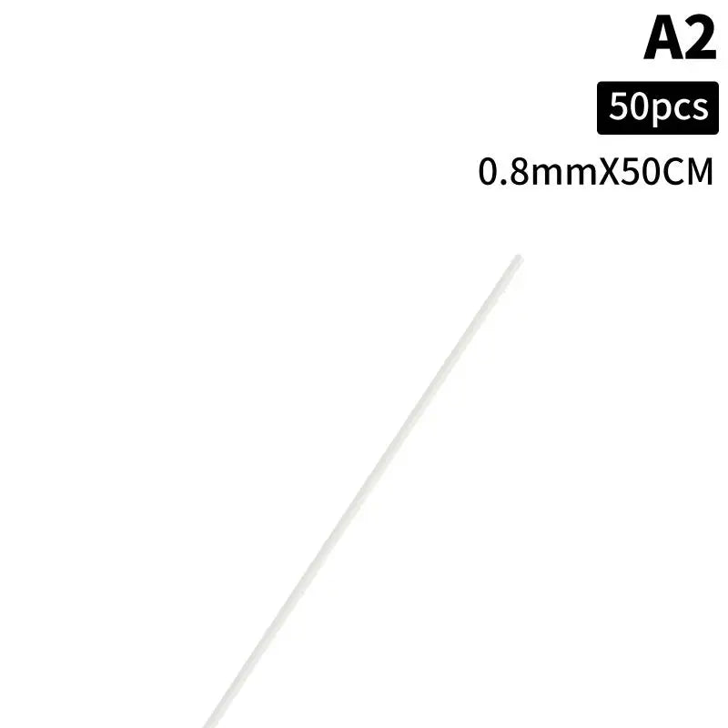 ABS Solid Rods 50-Piece Set – 6 Sizes for DIY Model Making