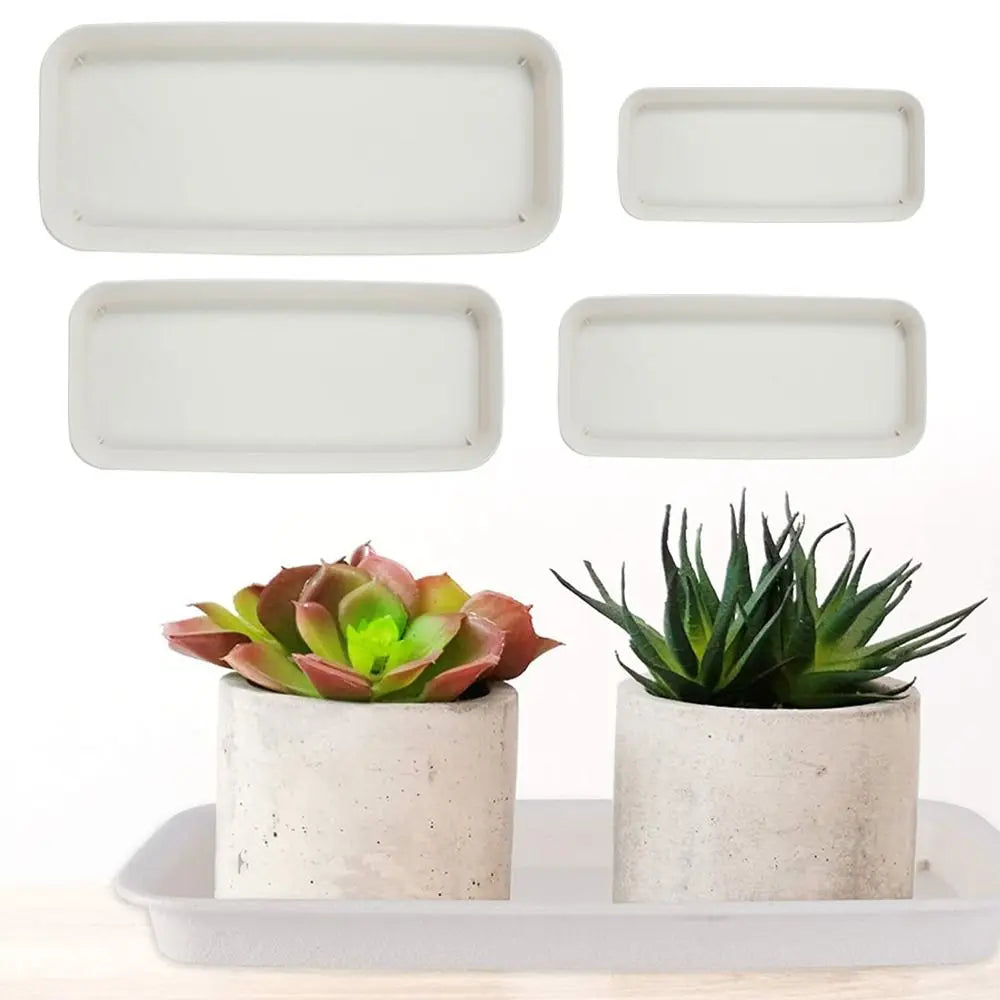 1Pcs Plastic Rectangle Tray Plant Saucer Drip Trays Saucers Indoor Outdoor Flower Pot Oasis Select