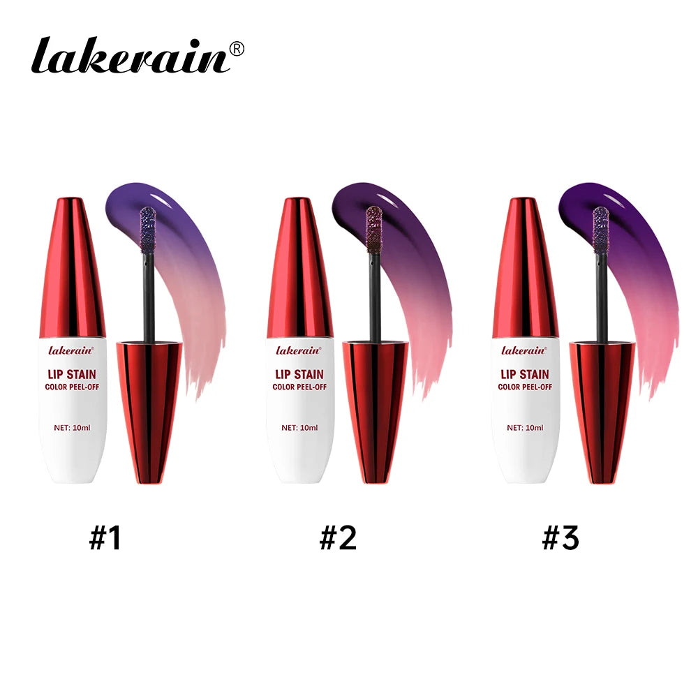 Lakerain Peel-off Lip Gloss Matte Natural Mist Lip Tinted Waterproof Long Lasting Lipstick Makeup Tear Contour Stain Cosmetics Oasis Select SET 1