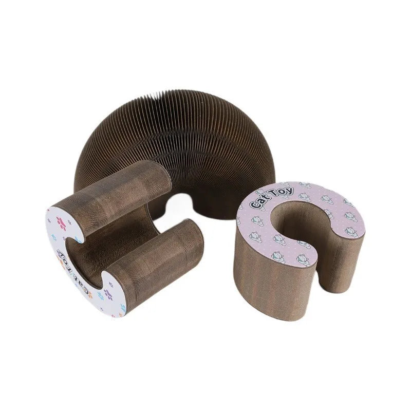 The Corrugated Paper Claw Board Is A Wear-resistant and Non-flaking Cat Toy for Self-entertainment and Relaxation Oasis Select Letter C