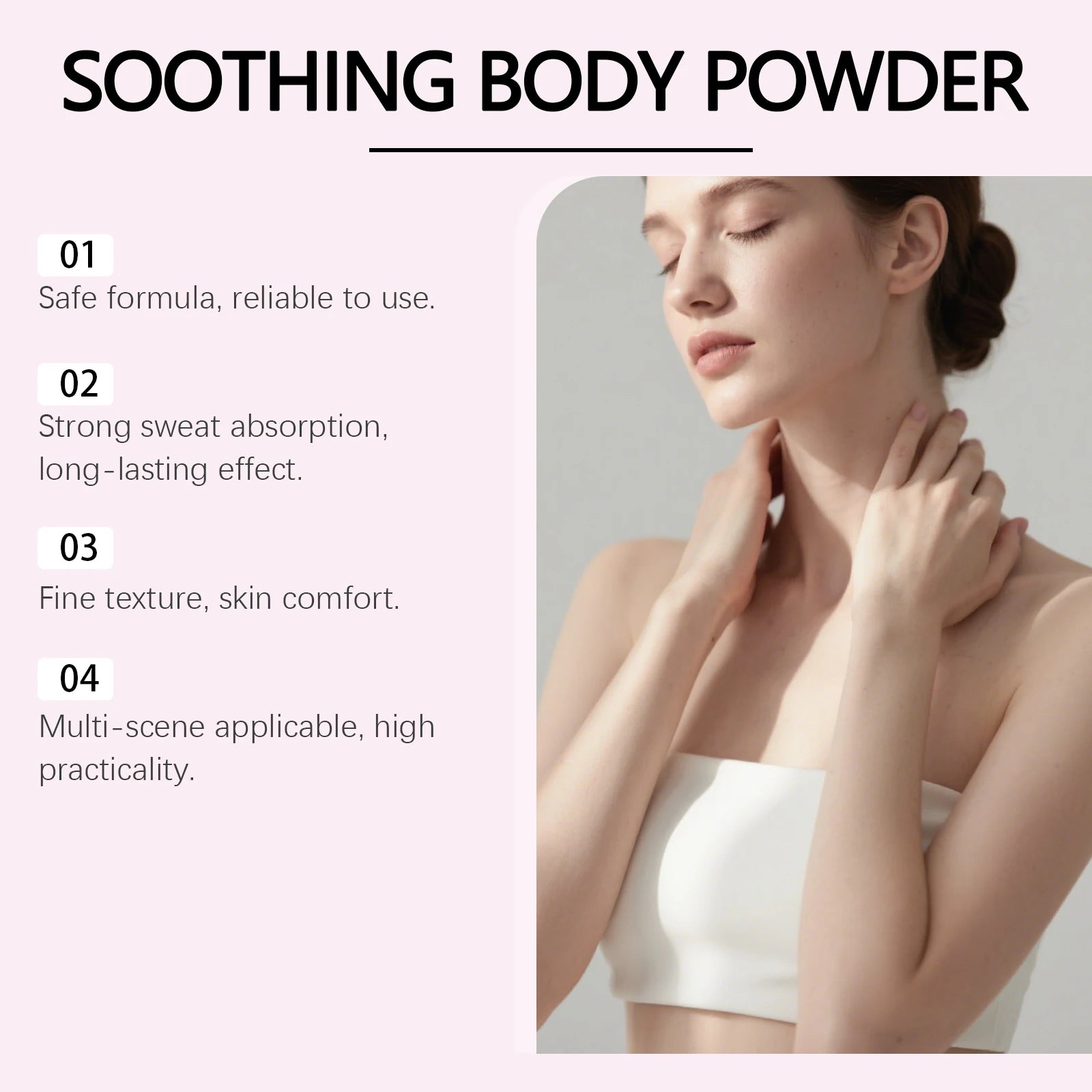 Comfort Powder All Over Body Powder Sweat Wicking Odor Resistant Chafing Prevention Talc-Free Dry Comfort for Women & Men Oasis Select