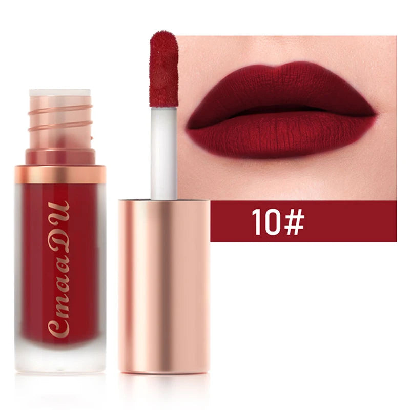1 Pcs Velvet Matte Lipstick Lip Gloss-Long-Lasting Waterproof Non-Stick Holiday Stage Makeup Beautifully Packaged Easy Coloring Oasis Select 10
