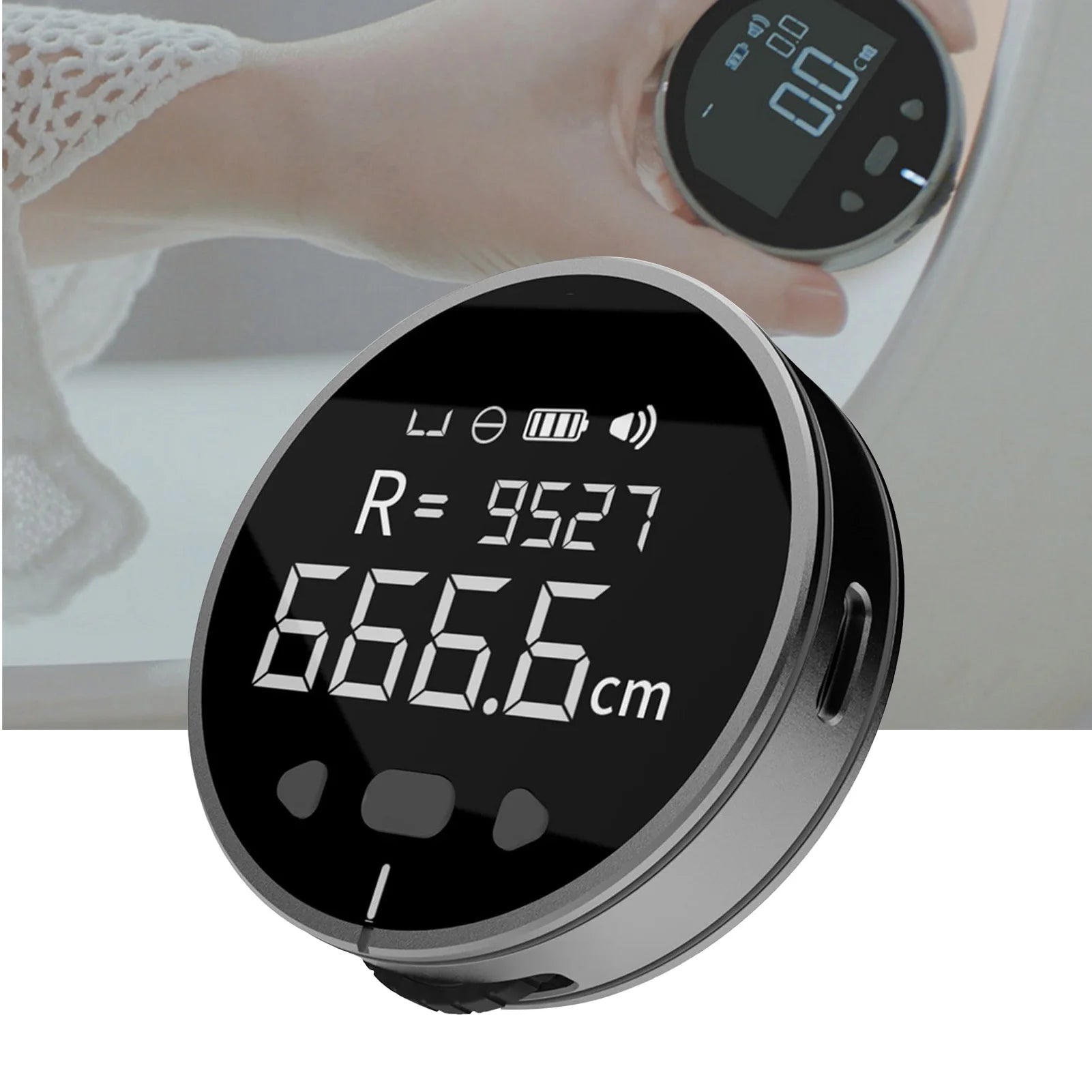 Digital Display Roller Ruler 328ft 3 Measurement Units Electronic Digital Tape Measure with LCD Display for Diameter Odd Shape Oasis Select