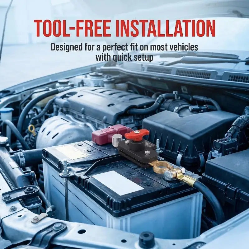Car Battery Disconnect Switch - Bidirectional Joint Can Rotate Power Disconnect Switch With Digital Display 12-24v Oasis Select