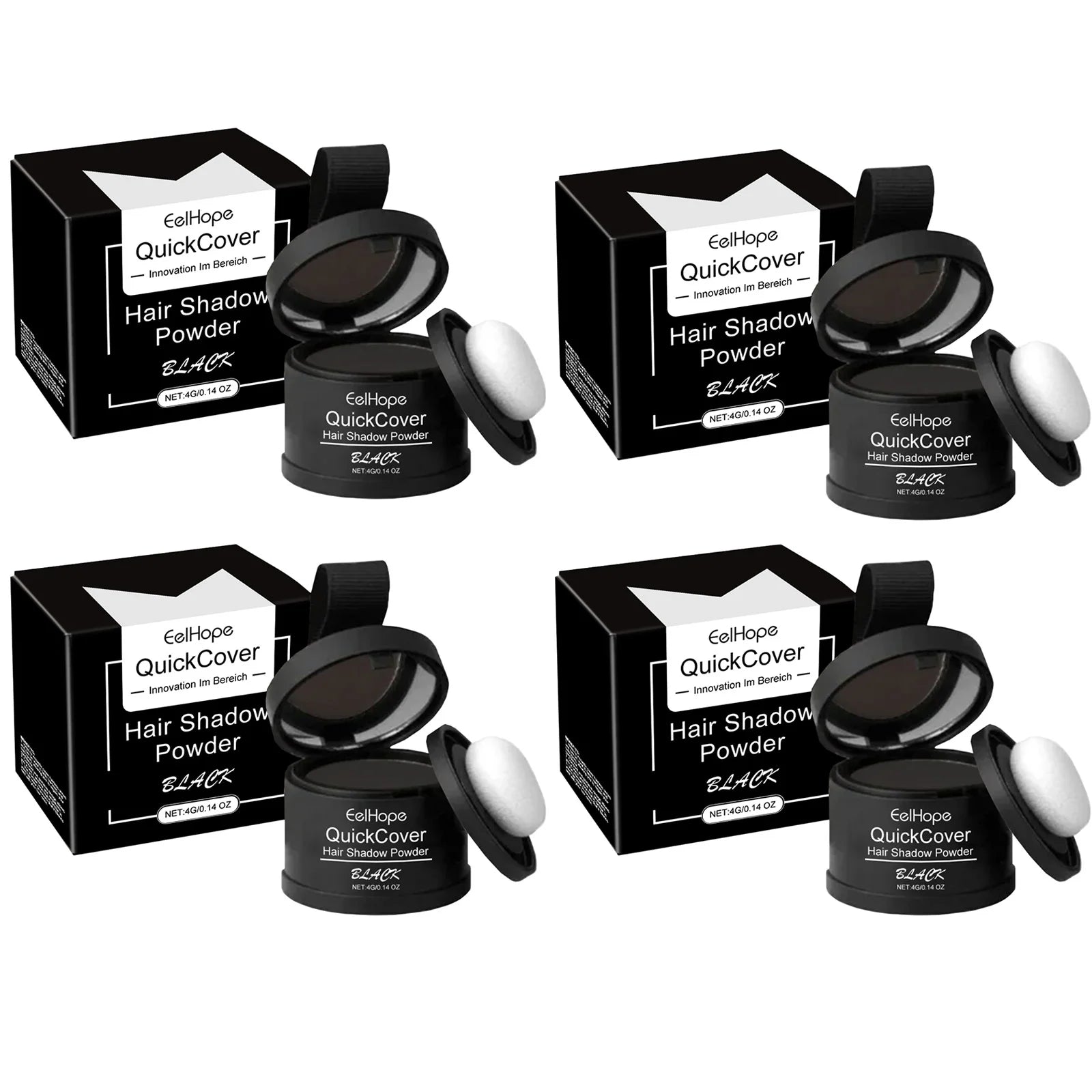 Eelhope Black Hairline Powder – Waterproof Root Cover 4g Hairline Cover Powder Oasis Select Buy 2 Get 2 Free