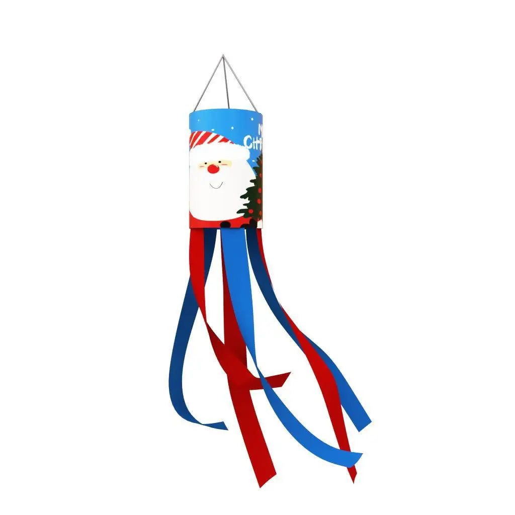Christmas Wind Tunnel Flags Courtyard Gardens Outdoor Decorative Wind Chimes Wind Bags Hanging Flags Oasis Select 03 one meter