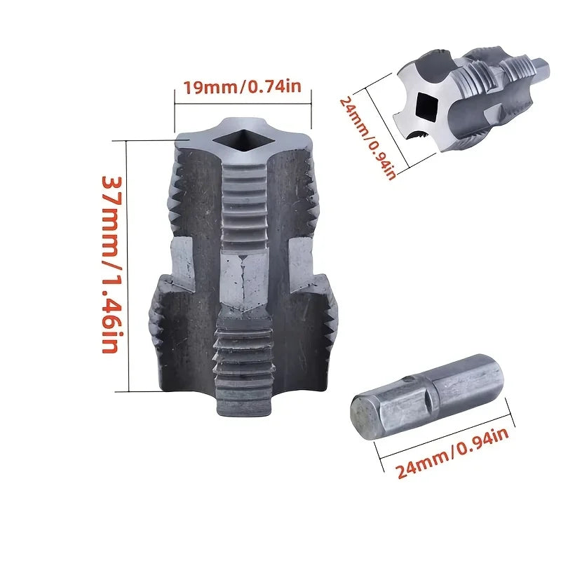 SLADE PVC Pipe Threader Kit – Electric Drill Double Head HSS Pipe Threader Kit Oasis Select