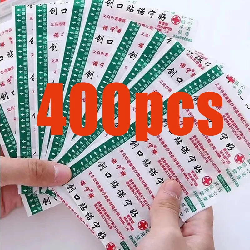 50/500pcs Emergency First Aid Bandage Heel Cushion Adhesive Plaster Waterproof Band-aid Medical Wound Hemostasis Patch Sticker Oasis Select 400pcs