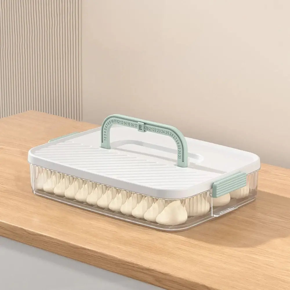 Plastic Frozen Dumpling Storage Box Large Capacity Fresh-keeping Dumpling Box Multi-layer Quick Freezing Food Storage Container Oasis Select