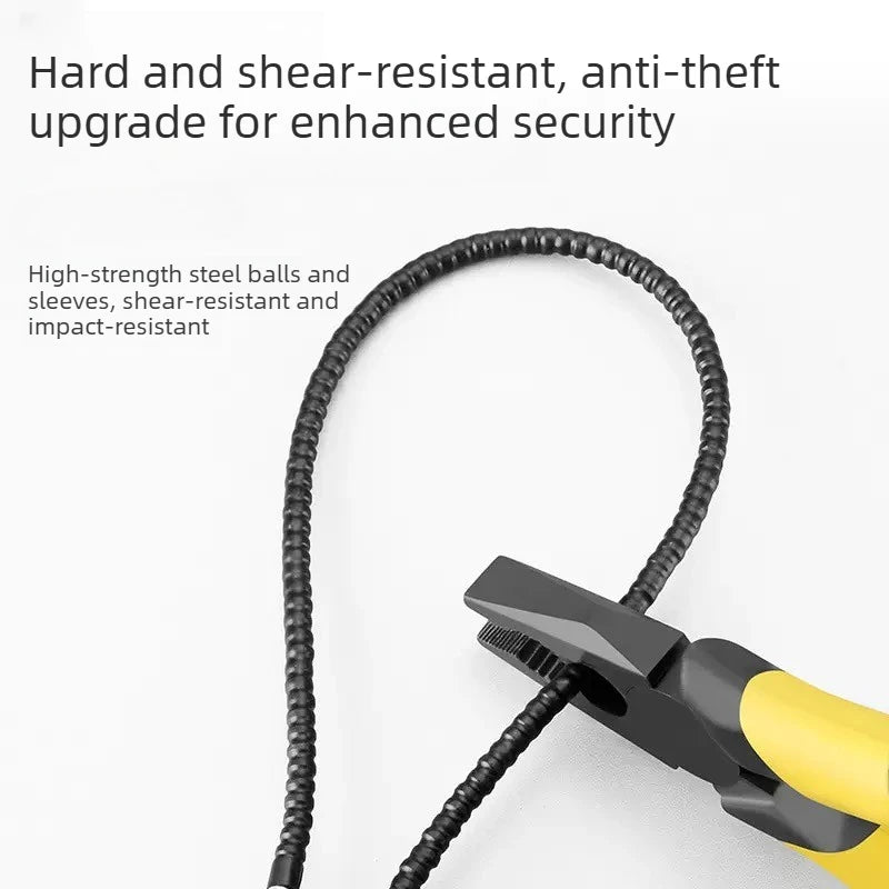 Portable Steel Cable Safety Lock 20/28/38cm Anti-Theft Outdoor Padlock Gun Trigger Lock for Locker & Cabinet with Keys Oasis Select