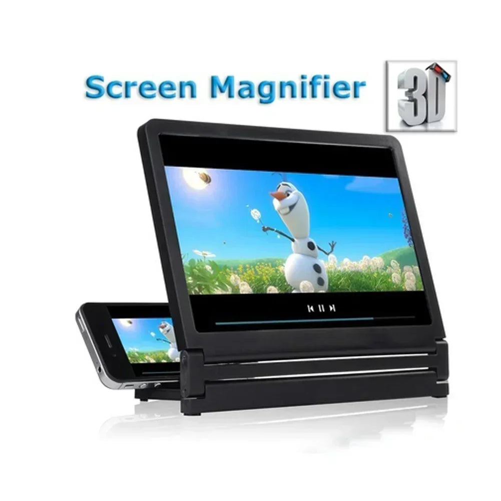 Portable HD Video Screen Magnifier Bracket 3D Mobile Phone Screen Amplifier Stand Folding Screen Magnifier Phone Accessories Oasis Select