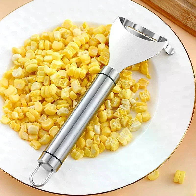 Stainless Steel Kitchen Corn Sheller Manual Corn Planer Household Roe Deer Scissors Efficient And Durable Food Preparation Tool Oasis Select
