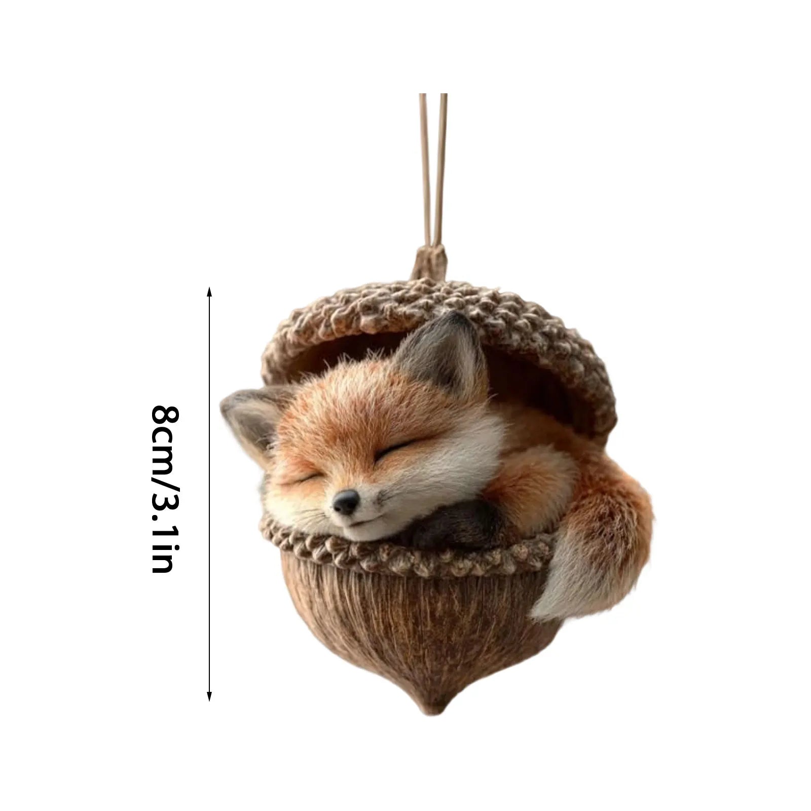 Animal Acorn Christmas Ornaments – Fox Hedgehog Bunny Christmas Tree Ornament Oasis Select