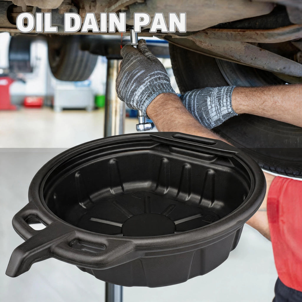 10L/15L Oil Receiving Basin Oil Change Drain Pan Cleaning Oil Drain Container Leakproof for Car Motorcycle Auto Repair Tool Oasis Select