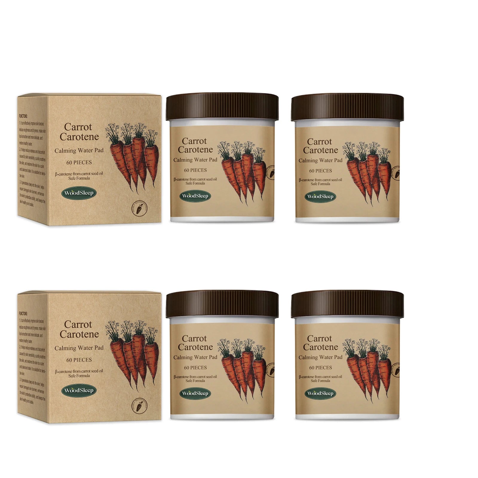 WOODSLEEP Calming Essence Pads – Soothing Skin Barrier Repair