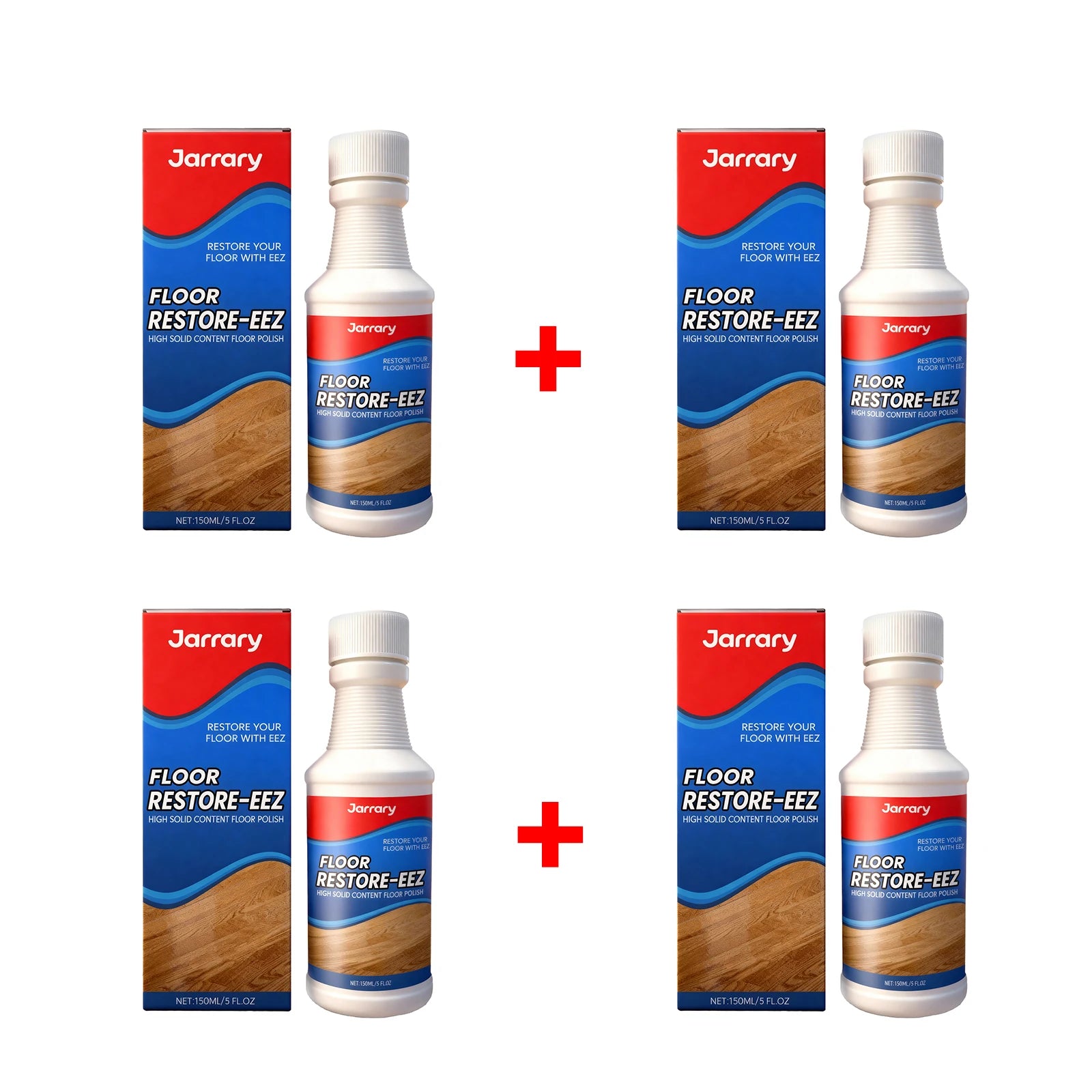 Floor Restorer and Polish for Wood Floors Scratch Repair Long-Lasting Gloss Restorer Wood Flooring Renewal Agent Home Daily Care Oasis Select 4pcs