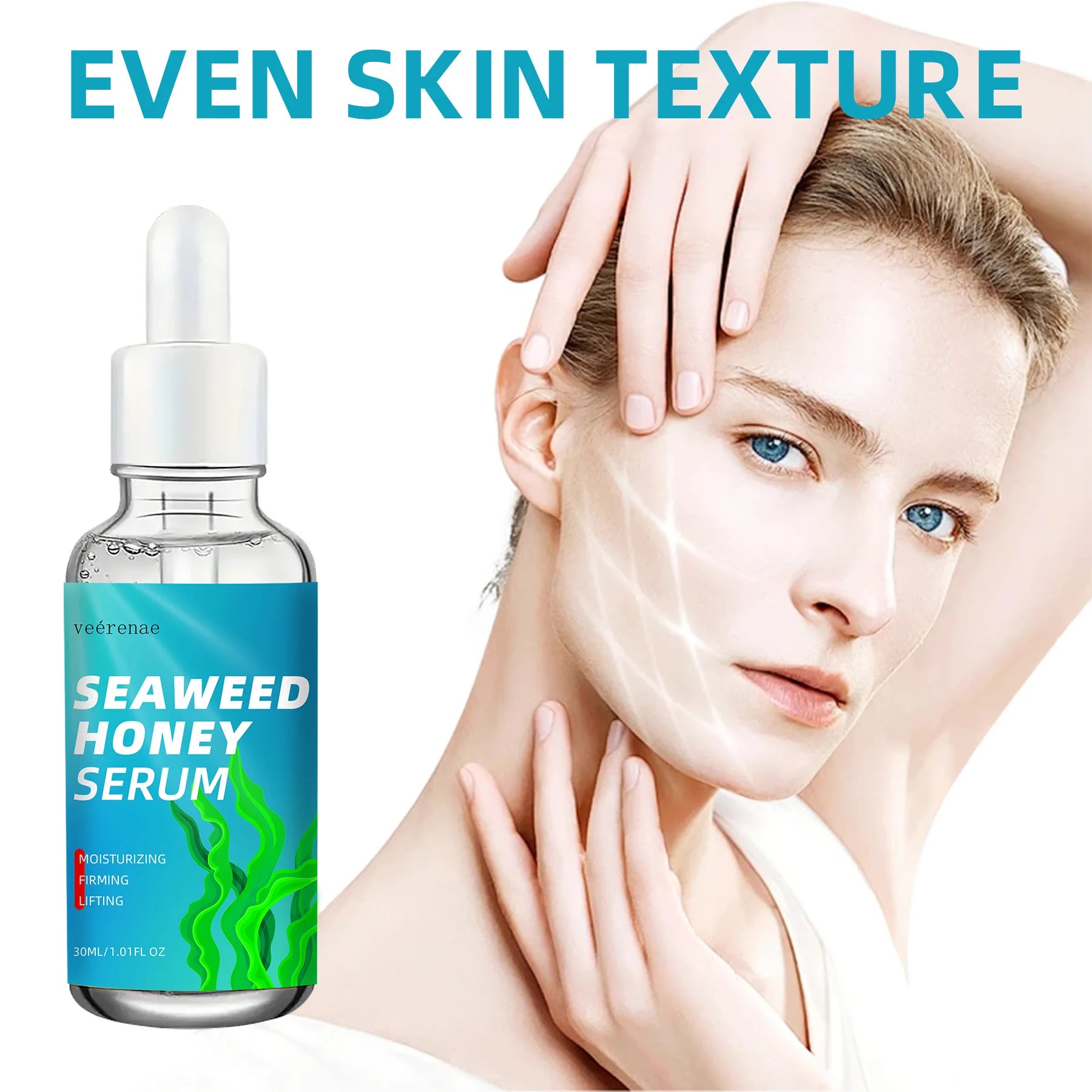 veérenae Seaweed Honey Face Serum | 24-Hour Moisture Lock