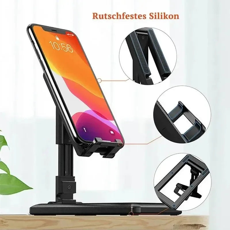 Adjustable Foldable Desktop Phone Stand for iPad iPhone Samsung - Tablet Holder Desk Bracket for Smartphones And Tablets Oasis Select