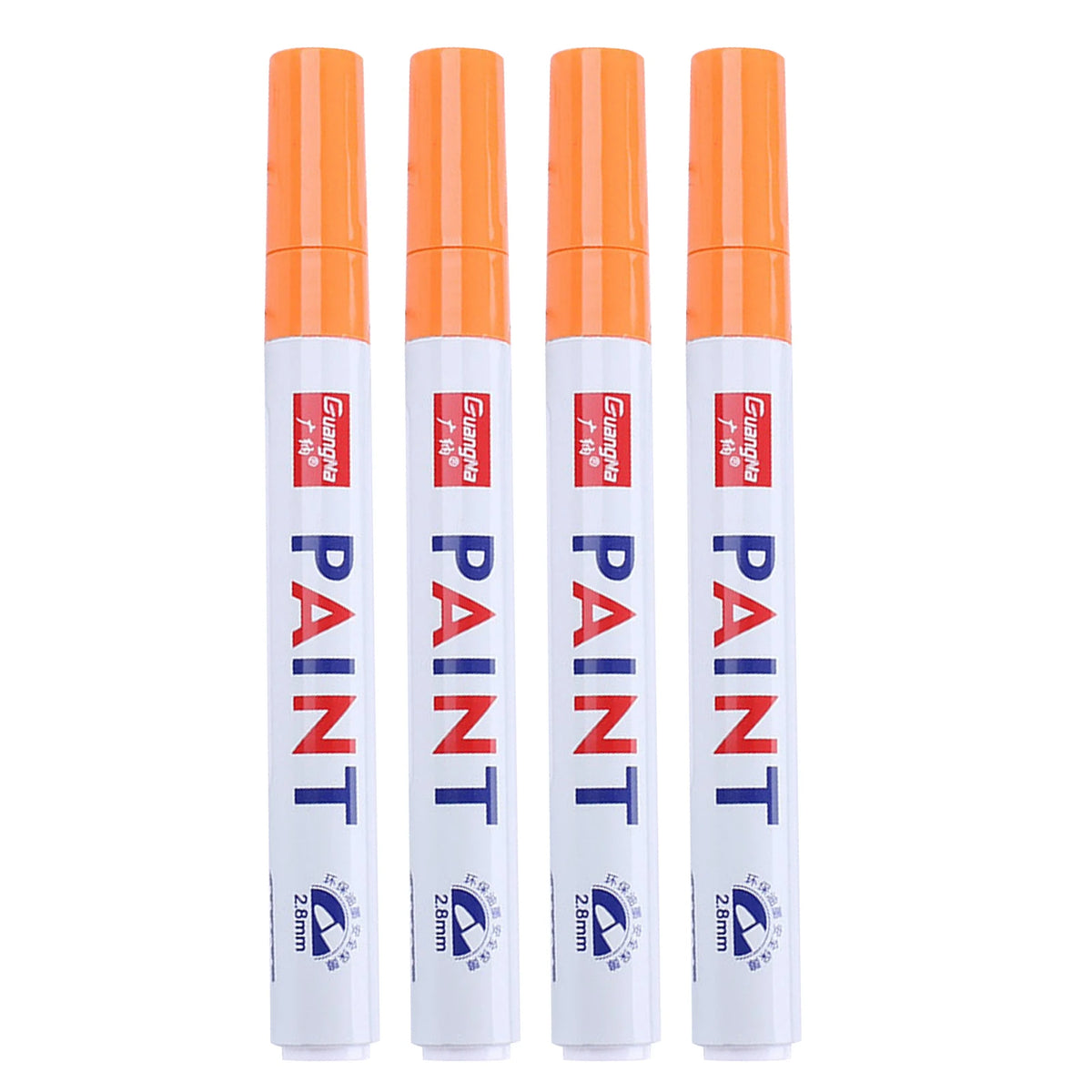 Oil Based Paint Markers – 12-Color Waterproof Fine Tip Set Paint Marker Set Oasis Select Orange