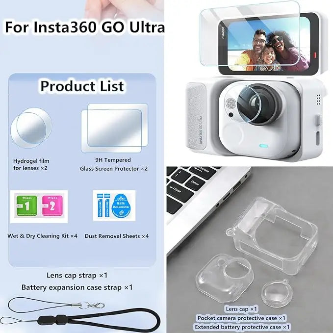 Insta360 GO Ultra Silicone Case + Lens Protection Film