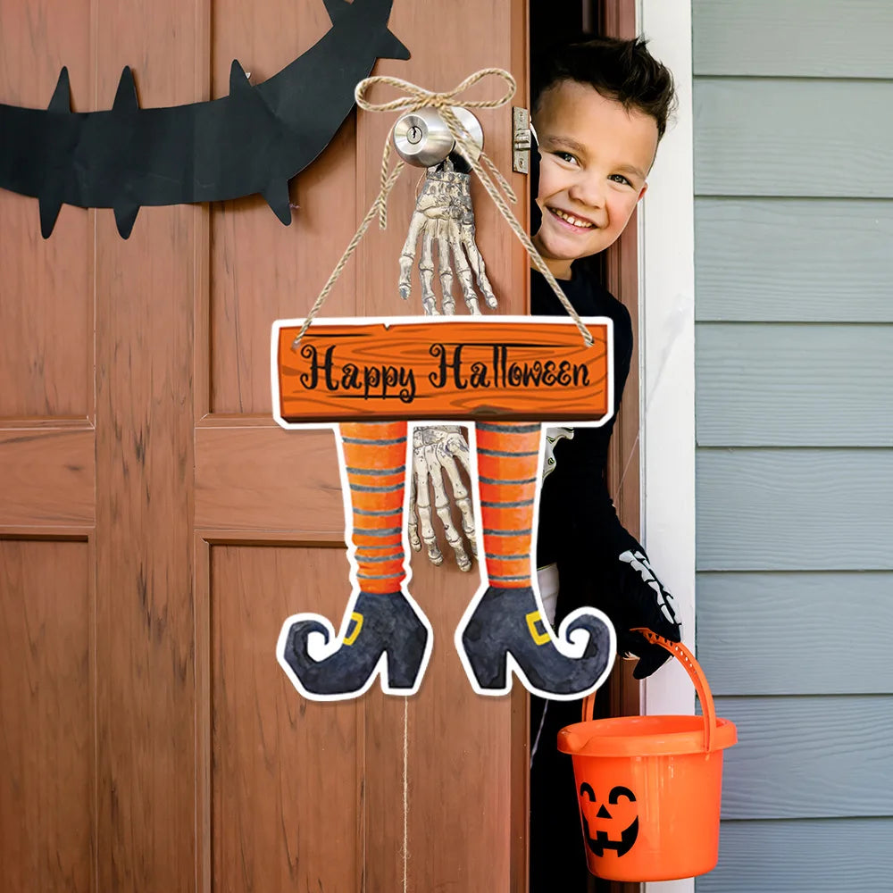 Halloween Spooky Castle Paper Door Hanging Decoration