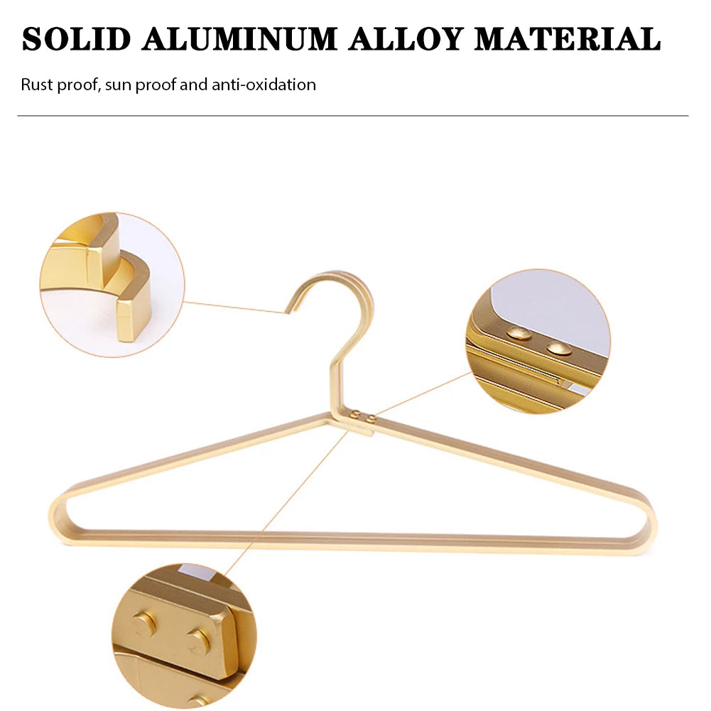 5-Pack Heavy-Duty Aluminum Alloy Coat Hangers | Clothes Rack