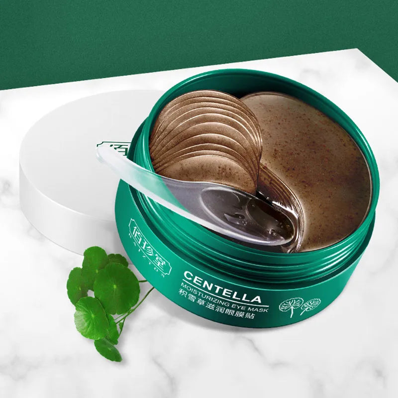 BIOAQUA 60pc Gold Collagen Eye Masks – Dark Circles & Firming Collagen Eye Mask Oasis Select Centella Asiatica