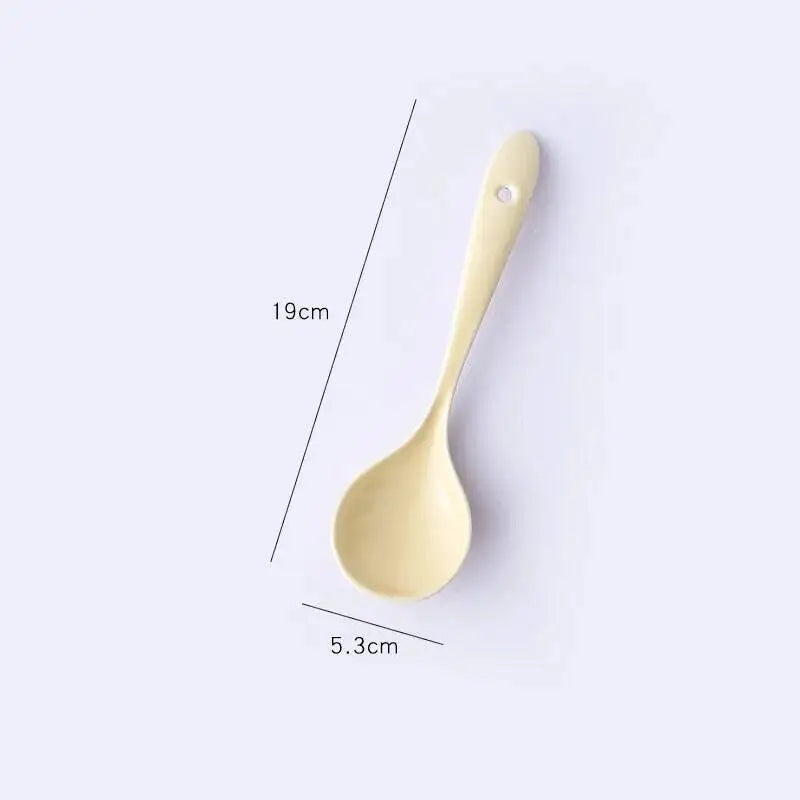 Japanese Ceramic Spoon Restaurant Household Soup Eating Spoon Kitchen Spoon Restaurant Spoon Kitchen Tablewear Oasis Select Light Maroon