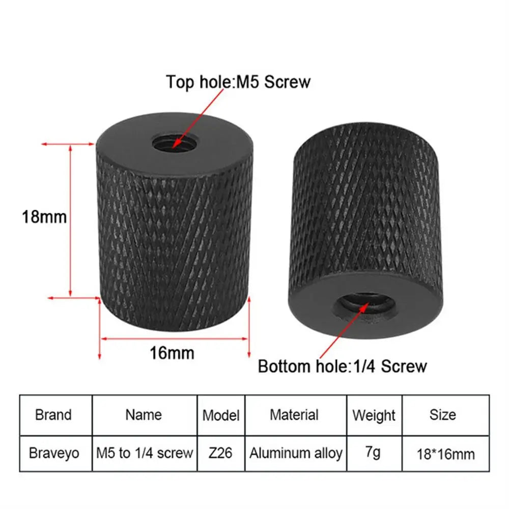 Camera Screw 1/4 to M4 M5 M6 M8 M10 Conversion Screw Tripod Ballhead Adapter Mount Accessories for Camera Flash Bracket Oasis Select M5