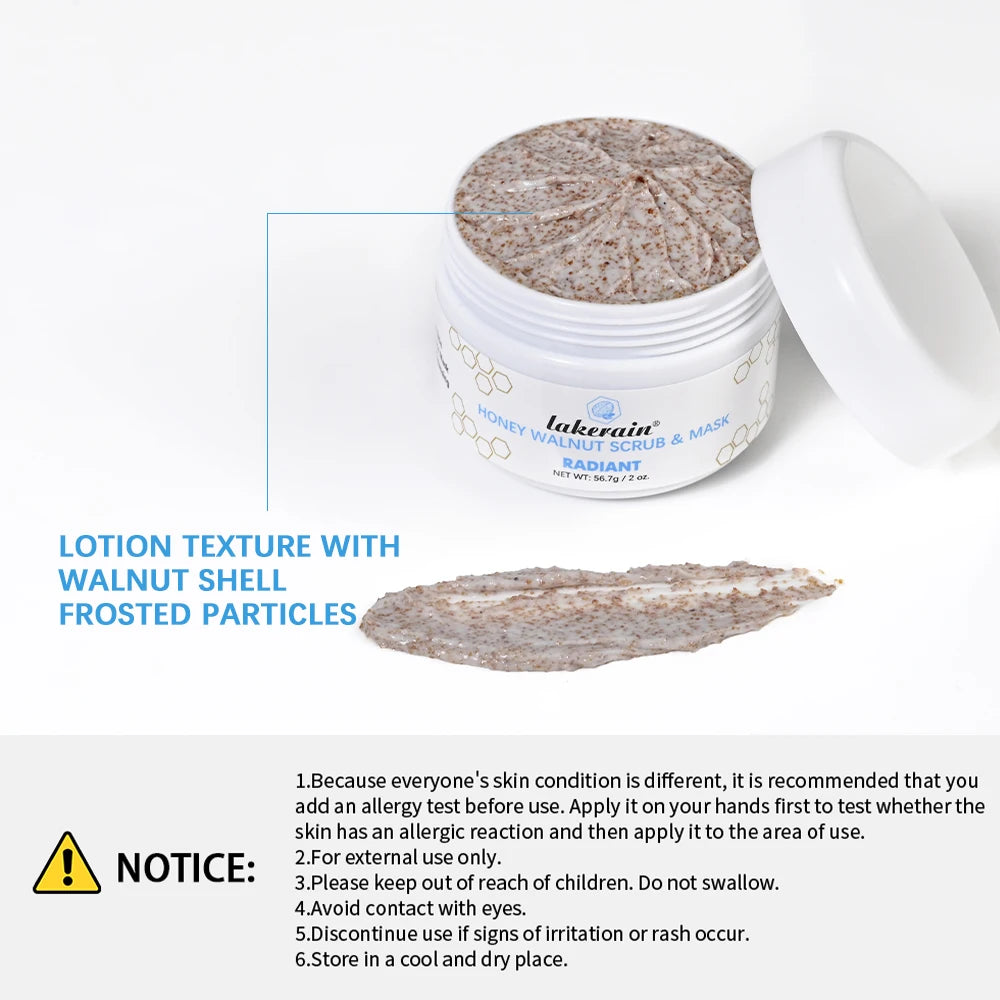 Honey Facial Scrub & Mask Moisturizing Nourishing Exfoliating Face Scrub Gentle Deep Cleansing Reveal Skin Radiance For Face Bod Oasis Select