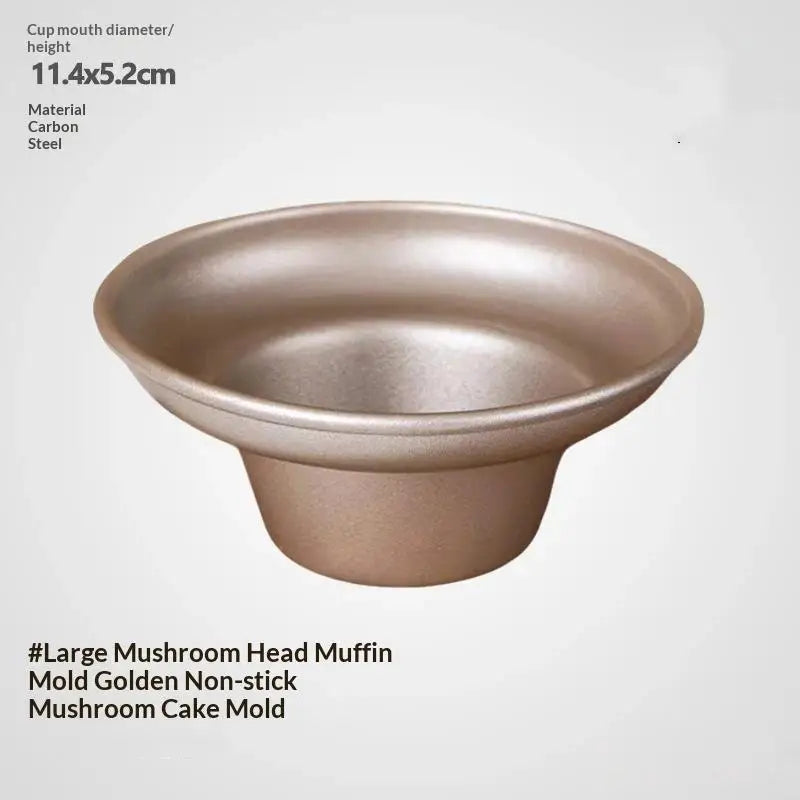 Non-Stick Mushroom-Shaped Muffin Pan High-Grade Carbon Steel Creates A High-Rise Shape Makes Sponge Cake Cupcakes Oasis Select L B