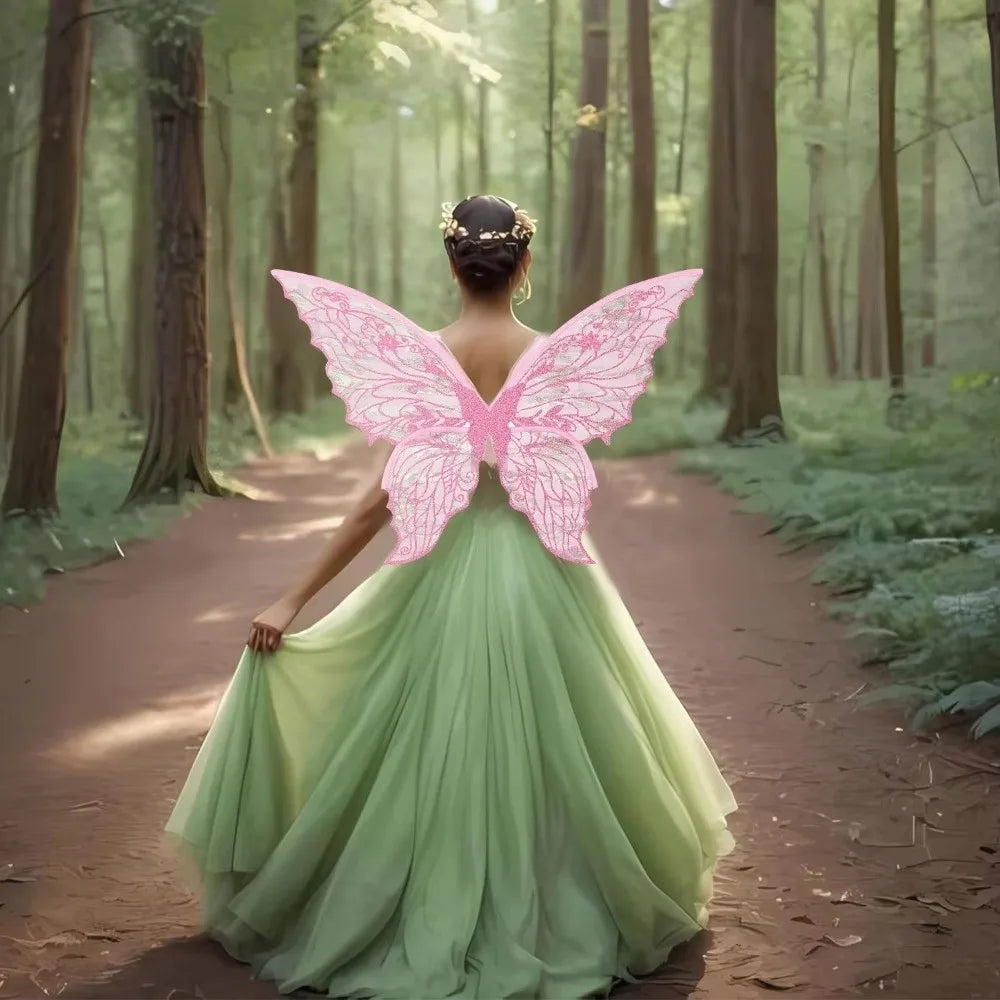 Princess Angel Fairy Wings – Sparkling Organza Butterfly Wings
