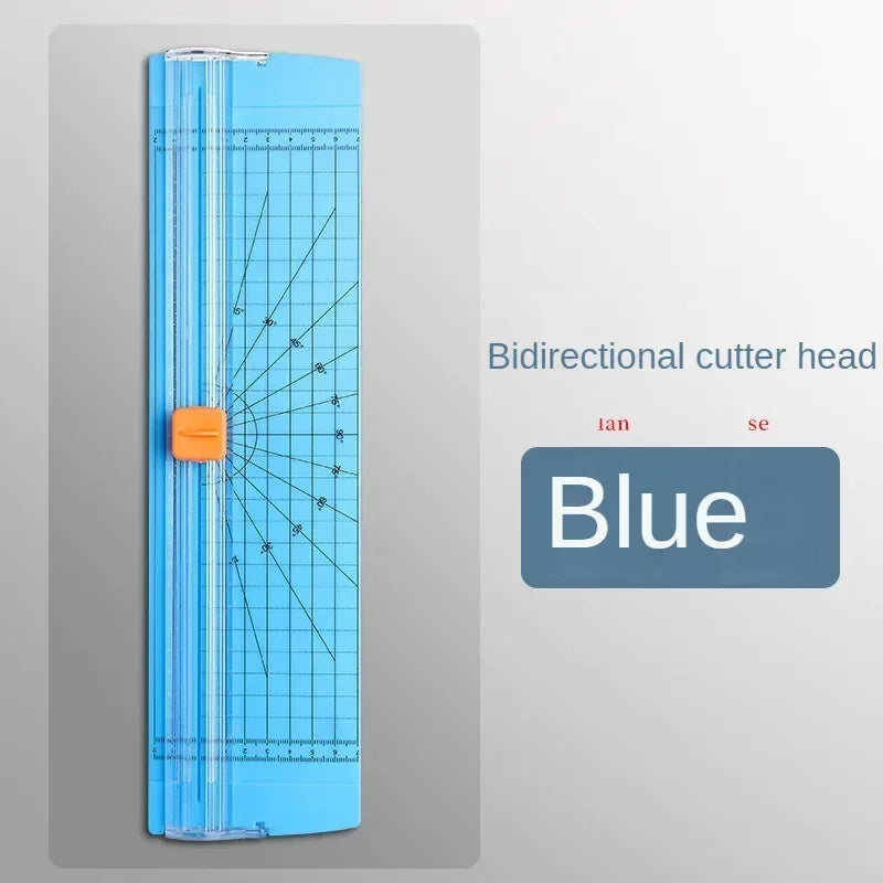 A4/A5 Mini Paper Cutter with Pull-out Ruler for DIY Office Home Stationery Photo Trimmer Scrapbooking Light Cutting Mat Machine Oasis Select Blue