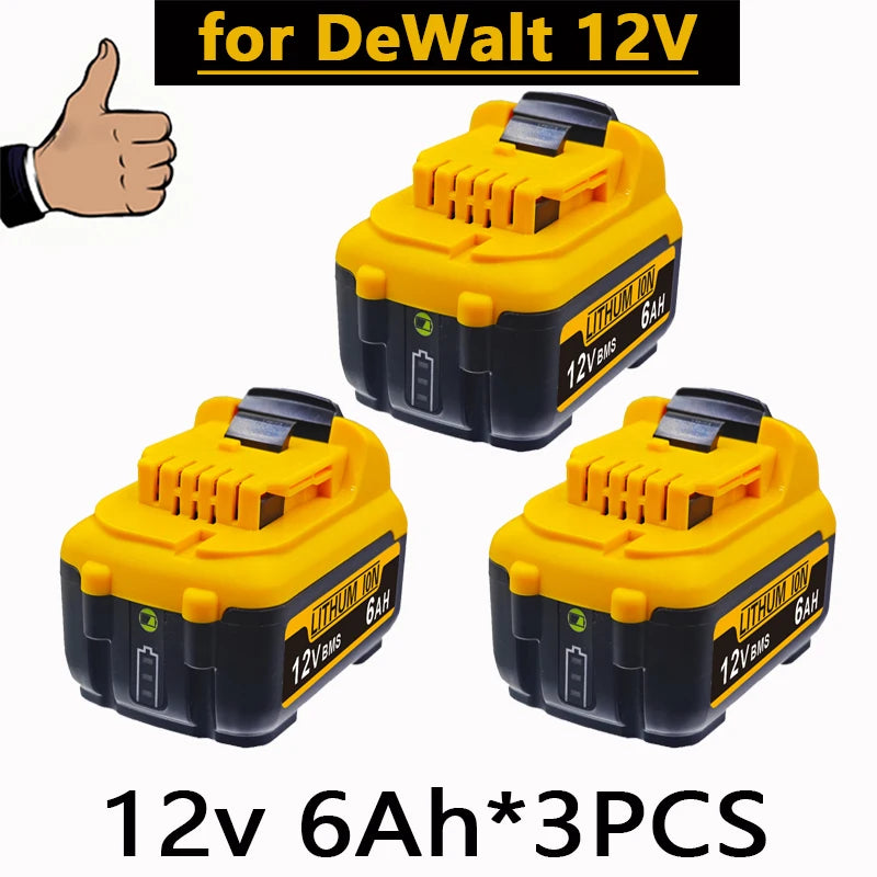 1For Dewalt 12V MAX 2 0Ah 3 5 6 Battery DCB124 DCB125 DCB122