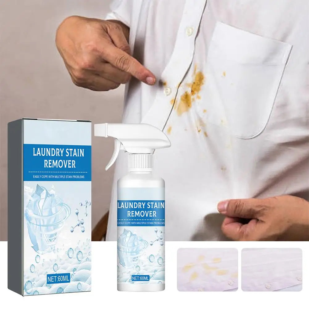 1/2PCS Clothing Stain Cleaner Powerful Laundry Stain Remover Spray Oil stains, Yellowing Cleaner For Dry Cleaning Oasis Select