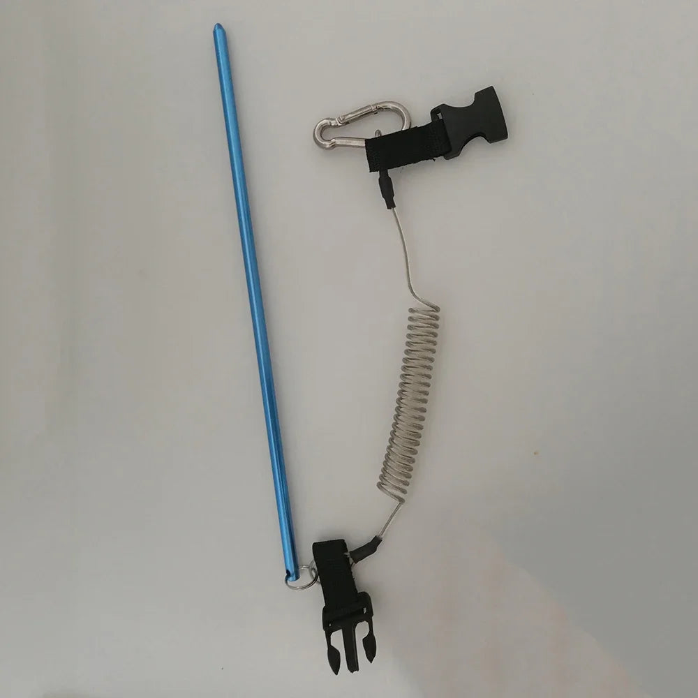 Scuba Diving Pointer Rod Stick Tank Banger Diving Shaker Noise Maker Coil Lanyard Strap with Bolt Snap Clip Oasis Select