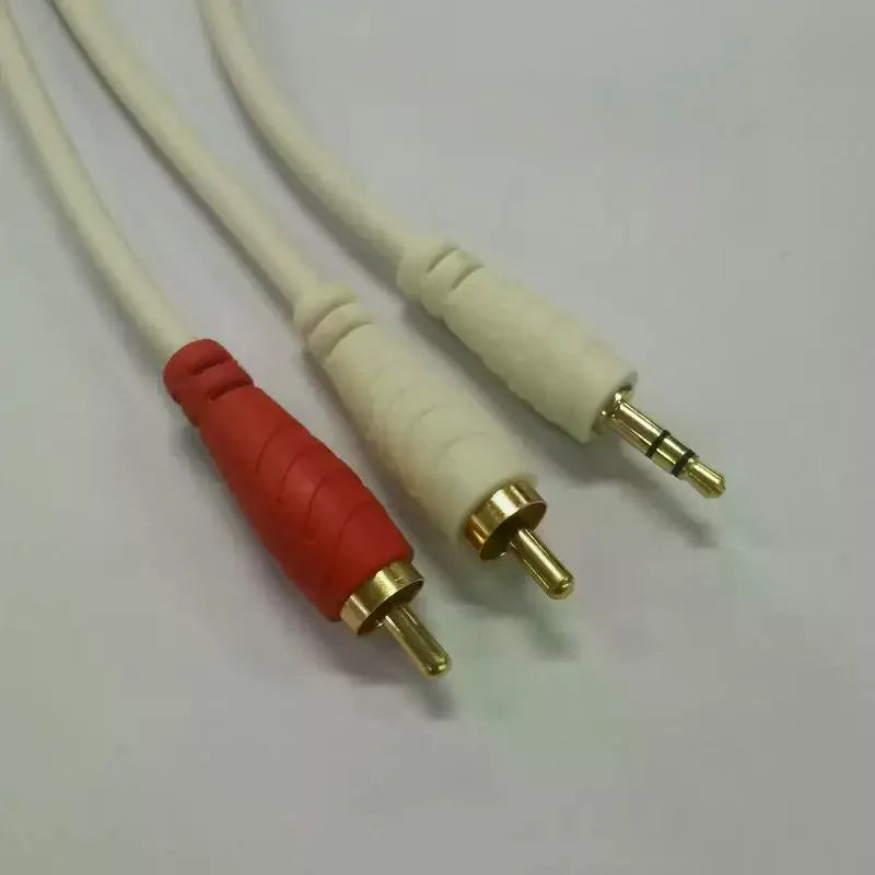 3.5mm Male To Dual RCA Male Audio Cable Gold Plated Hi-Fi Sound Lossless Transmission for Home Theater Car Stereo Oasis Select