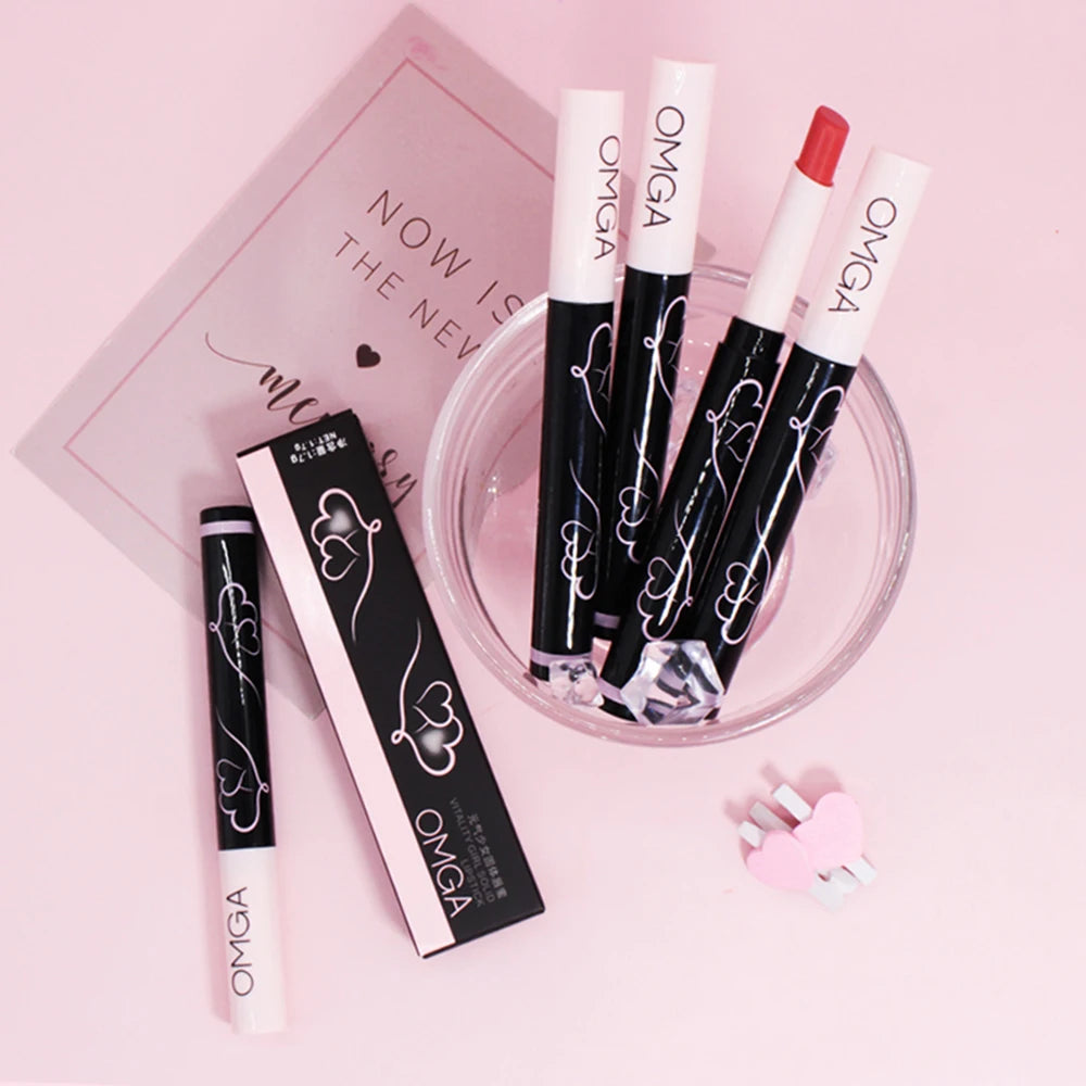 OMGA Vitality Girl Solid Lip Gloss Set – 4 Vibrant Colors Solid Lip Gloss Set Oasis Select