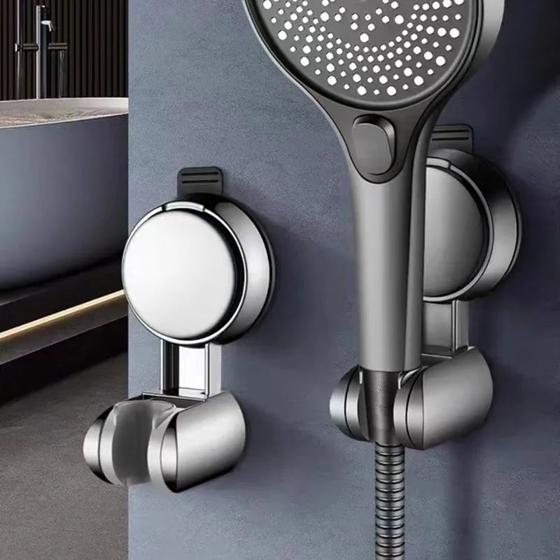 Punch-free Suction Cup Shower Bracket Fixing Artifact Removable and Adjustable Bathroom Shower Rack Shower Head Accessories Oasis Select