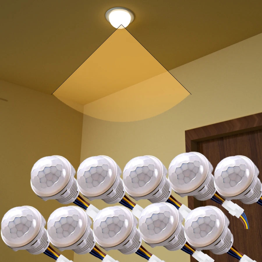 110V 220V Mini Motion Sensor Pir Infrared Motion Sensor Smart Switch Sensor Smart Home Human Body Automatic Sensor Night Lamp Oasis Select