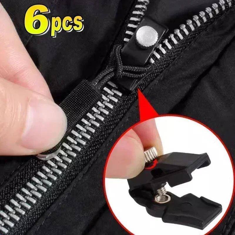 2-6pcs 3 Different Size Zipper Repair Kit Universal Instant Fix Zip Replacement Zip Slider Teeth Rescue Zipper For Tailor Tool Oasis Select