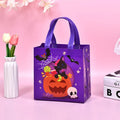 1-60PCS Halloween Candy Gift Bags Halloween Trick or Treat Bags Halloween Tote Bag with Handle Halloween Party Kids Gift Bags Oasis Select Purple 22x23x11cm 60PCS