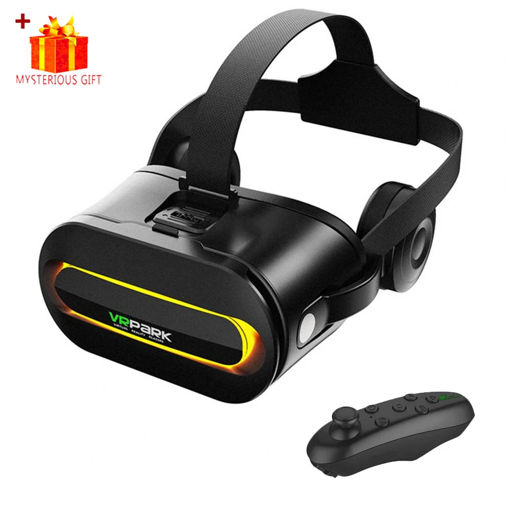 VRPARK J60 3D VR Headset Bluetooth 5.0 – 110° FOV & Headphones