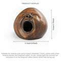 Retro Chinese Style Ceramic Incense Burner, Traditional Sandalwood Censer for Home Living Room Tea House Zen Decor Oasis Select A